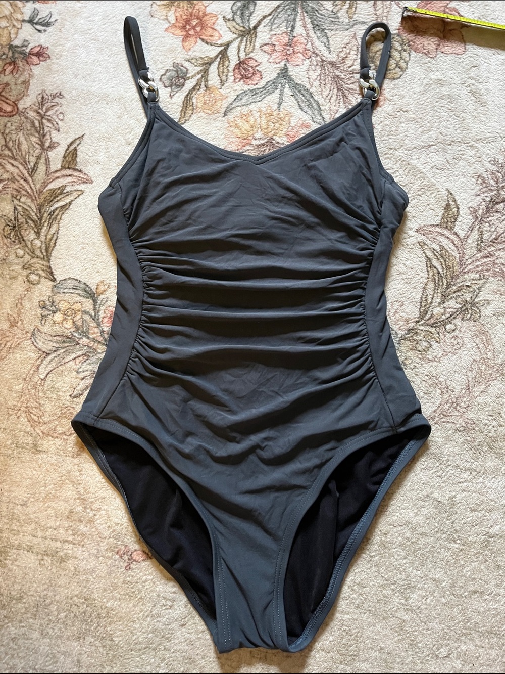 michael korsCharcoal One-Piece Swimsuit
